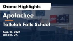 Apalachee  vs Tallulah Falls School Game Highlights - Aug. 25, 2022