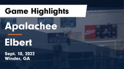 Apalachee  vs Elbert Game Highlights - Sept. 10, 2022