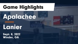 Apalachee  vs Lanier Game Highlights - Sept. 8, 2022