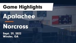 Apalachee  vs Norcross Game Highlights - Sept. 29, 2022