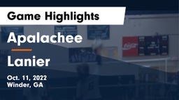 Apalachee  vs Lanier Game Highlights - Oct. 11, 2022