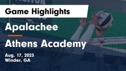 Apalachee  vs Athens Academy Game Highlights - Aug. 17, 2023