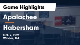 Apalachee  vs Habersham Game Highlights - Oct. 2, 2023