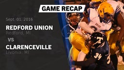 Recap: Redford Union  vs. Clarenceville  2016