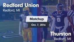Matchup: Redford Union vs. Thurston  2016