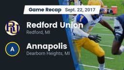 Recap: Redford Union  vs. Annapolis  2017