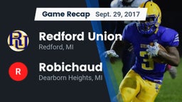 Recap: Redford Union  vs. Robichaud  2017