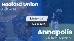 Matchup: Redford Union vs. Annapolis  2019