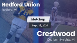 Matchup: Redford Union vs. Crestwood  2020