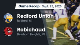 Recap: Redford Union  vs. Robichaud  2020