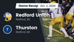 Recap: Redford Union  vs. Thurston  2020