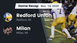 Recap: Redford Union  vs. Milan  2020