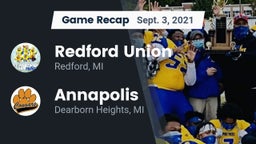 Recap: Redford Union  vs. Annapolis  2021