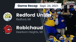 Recap: Redford Union  vs. Robichaud  2021