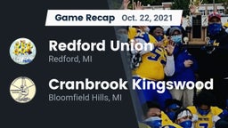 Recap: Redford Union  vs. Cranbrook Kingswood  2021