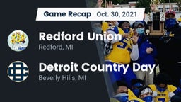 Recap: Redford Union  vs. Detroit Country Day  2021
