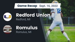 Recap: Redford Union  vs. Romulus  2022