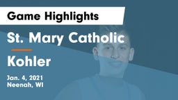 St. Mary Catholic  vs Kohler  Game Highlights - Jan. 4, 2021