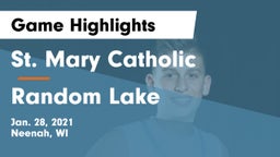 St. Mary Catholic  vs Random Lake  Game Highlights - Jan. 28, 2021