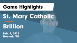 St. Mary Catholic  vs Brillion  Game Highlights - Feb. 9, 2021