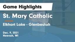 St. Mary Catholic  vs Elkhart Lake - Glenbeulah  Game Highlights - Dec. 9, 2021