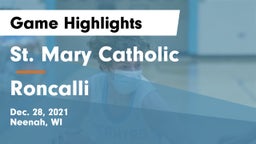 St. Mary Catholic  vs Roncalli  Game Highlights - Dec. 28, 2021