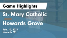 St. Mary Catholic  vs Howards Grove  Game Highlights - Feb. 10, 2023