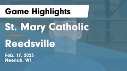 St. Mary Catholic  vs Reedsville  Game Highlights - Feb. 17, 2023