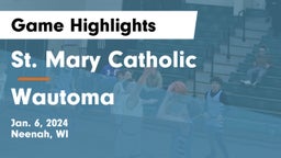St. Mary Catholic  vs Wautoma  Game Highlights - Jan. 6, 2024