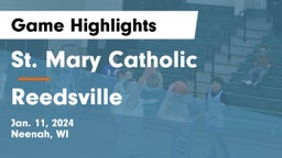 St. Mary Catholic  vs Reedsville  Game Highlights - Jan. 11, 2024