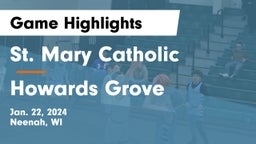 St. Mary Catholic  vs Howards Grove  Game Highlights - Jan. 22, 2024
