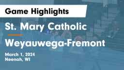 St. Mary Catholic  vs Weyauwega-Fremont  Game Highlights - March 1, 2024
