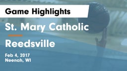 St. Mary Catholic  vs Reedsville Game Highlights - Feb 4, 2017