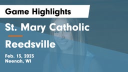 St. Mary Catholic  vs Reedsville  Game Highlights - Feb. 13, 2023