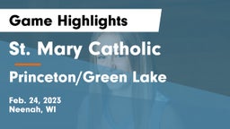 St. Mary Catholic  vs Princeton/Green Lake  Game Highlights - Feb. 24, 2023
