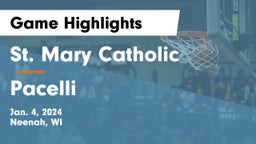 St. Mary Catholic  vs Pacelli  Game Highlights - Jan. 4, 2024
