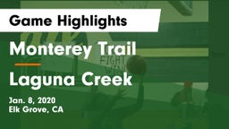 Monterey Trail  vs Laguna Creek  Game Highlights - Jan. 8, 2020