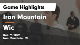 Iron Mountain  vs Wic Game Highlights - Dec. 9, 2022