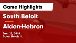 South Beloit  vs Alden-Hebron Game Highlights - Jan. 23, 2018