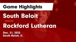 South Beloit  vs Rockford Lutheran Game Highlights - Dec. 21, 2023