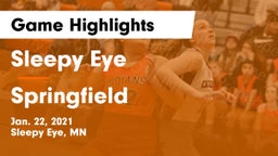 Sleepy Eye  vs Springfield  Game Highlights - Jan. 22, 2021