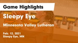 Sleepy Eye  vs Minnesota Valley Lutheran  Game Highlights - Feb. 12, 2021