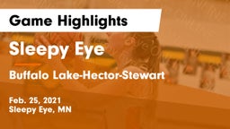 Sleepy Eye  vs Buffalo Lake-Hector-Stewart  Game Highlights - Feb. 25, 2021
