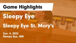 Sleepy Eye  vs Sleepy Eye St. Mary's  Game Highlights - Jan. 4, 2022