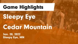 Sleepy Eye  vs Cedar Mountain Game Highlights - Jan. 28, 2022