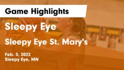 Sleepy Eye  vs Sleepy Eye St. Mary's  Game Highlights - Feb. 3, 2022