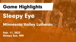 Sleepy Eye  vs Minnesota Valley Lutheran  Game Highlights - Feb. 11, 2022