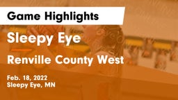 Sleepy Eye  vs Renville County West  Game Highlights - Feb. 18, 2022