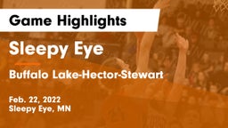 Sleepy Eye  vs Buffalo Lake-Hector-Stewart  Game Highlights - Feb. 22, 2022