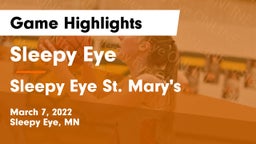 Sleepy Eye  vs Sleepy Eye St. Mary's  Game Highlights - March 7, 2022